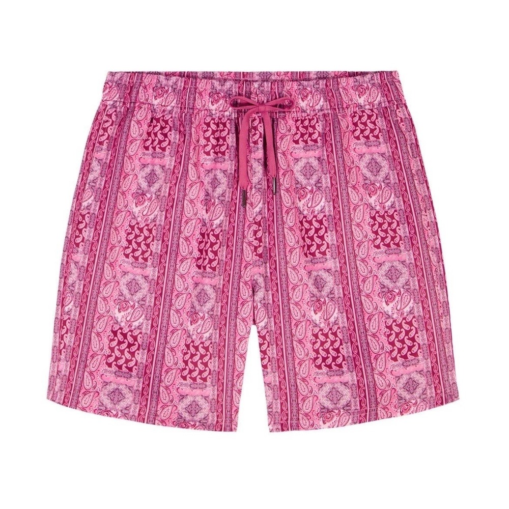 ROBERT GRAHAM Bandana Swim Trunks Board Shorts Pink Men's Sz‎ M *NEW* $79